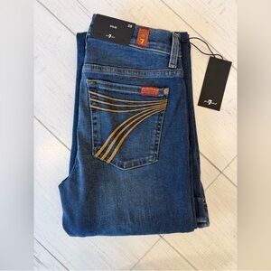 7 For All Mankind Dojo Original Jeans Women's Flare Leg Trousers NWT Size 26